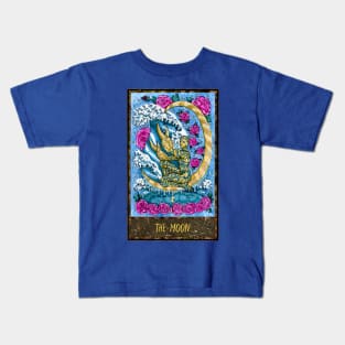 The Moon. Magic Gate Tarot Card Design. Kids T-Shirt